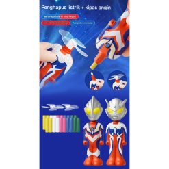 Set Penghapus Elektrik dengan refill penghapus dan juga Kipas. Penghapus mekanik dengan Mini Fan