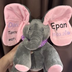 [LOGU] Mainan elektronik Sembunyi Cilukba Elephant, Gajah peekaboo, Gajah gerak telinga, Boneka gajah