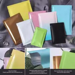 Plastik Kemasan Aluminium Foil Warna-Warni, Standing Pouch Kedap Udara & Anti Lembap
