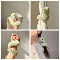 Aksesoris Mainan Ular Lilit Plushy Lucu, Boneka Fleksibel Multifungsi, Bisa Dijepit & Dililit