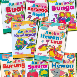 Buku MEWARNAI Indonesia Inggris 32 Halaman Berwarna