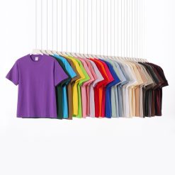 Kaos Polos Heavyweight Cotton 230g Premium - T-Shirt Pria & Wanita Bahan Tebal Anti Terawang