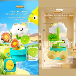 Mainan Mandi Bayi dengan Pancuran, Mainan Air Bisa Mekar saat Disiram, Mainan Mandi untuk Anak
