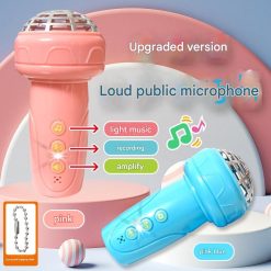 [LOGU] Mainan Mikrofon Anak Bisa Rekam dan Musik – Microphone Toy Amplifier Lampu Suara Anak