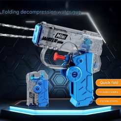[LOGU] Mainan Pistol Air Mini Gyro Lipat 2 in 1 - Water Gun Double Hole Lipat Fidget Spinner