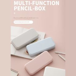 Kotak Pensil Tempat Alat Tulis Multifungsi Warna Pastel Pencil Case Desain Simple Minimalis Modern