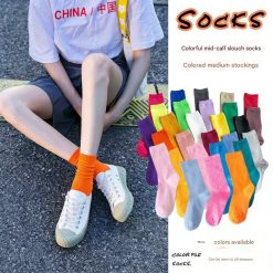 Kaos Kaki Warna Warni Cerah untuk Daily Outfit, Kaos kaki warna dopamin