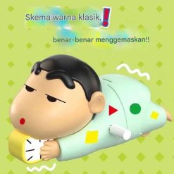 Mainan Wind Up Shinchan Tiduran Merangkak Lucu, Mainan Pajangan Karakter Anime Unik