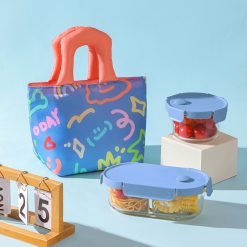 Tempat Bekal Aluminium Kartun 3D Ukuran Besar, Warmer Cooler Bag Aluminium Kartun 3D
