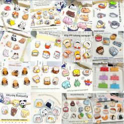 Klip Akrilik Gambar Kartun, Klip Akrilik Custom Karakter Lucu Penjepit Memo Photocard Snack Multifungsi