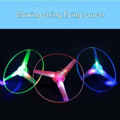 Mainan Piring Terbang UFO Tarik Tali Lampu Menyala