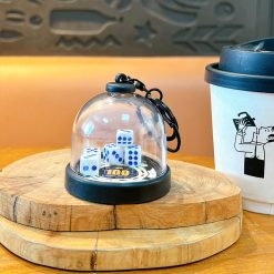 Gantungan Kunci Dadu Kreatif Keychain untuk Permainan Seru dan Santai