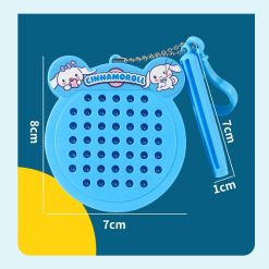 Magnetic Steel Ball Drawing Board keychain, Mainan Edukasi Papan Gambar Bola magnet lucu, Mainan Anak Magnetic Drawing Board Keychain Lucu dan Praktis