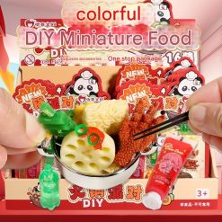 DIY Miniature Food Toy Set Mainan Mini Makanan Aesthetic Creative Craft Kit untuk Dekorasi dan Koleksi