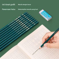 Pensil Deli 2B HB 2H untuk Anak Menulis dan Menggambar Kreatif