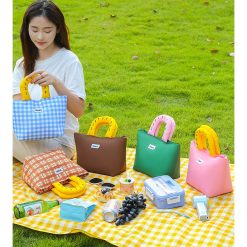 Tempat Bekal Cantik Model Jinjing, Tempat Bekal Makan Siang, Piknik, Tempat Bekal dengan Thermal