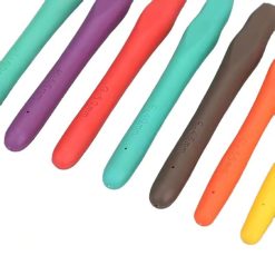 Alat Rajut Crochet Hook Gagang Karet Lembut Lengkap untuk Pemula, Hakpen rajutan warna permen warna-warni