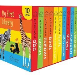 My First Library 10 Books Board Book Anak Bahasa Inggris – Buku Edukasi Balita Early Learning Box Set