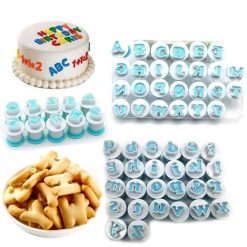 Cetakan angka dan huruf untuk cake, Fondant mold press, Plunger fondan