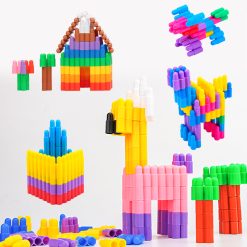 Mainan kreatifitas anak, Puzzle Bullet, Mainan Balok Susun Roket 300pc