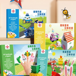 Buku Origami 3D Anak DIY – 3D Handmade Origami Craft Kit Edukasi Kerajinan Tangan Usia 3+ Tahun