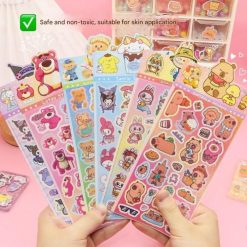 Stiker murah kilat labubu capybara, Sticker murah kartun anak