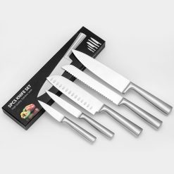 Set Pisau Dapur Stainless Steel Pisau Masak, Pisau Buah, Pisau Super Tajam Peralatan Dapur