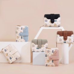 Dompet Wanita Mini Multifungsi Beruang Lucu Banyak Slot Kartu Resleting