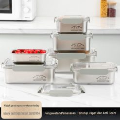 Kotak Makan Stainless Steel 304 Anti Bocor Food Grade
Wadah Penyimpanan Makanan Stainless Steel 304