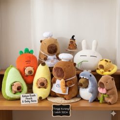 Boneka Capybara dan lainnya
