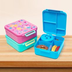 Lunch Box Anak 4 Sekat Food Grade — Kotak Makan Kedap Udara dengan Tempat Sup, Tahan Bocor & Segel Rapat