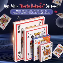 Kartu Remi Raksasa Super Besar Lucu Permainan Pesta Dewasa Kreatif