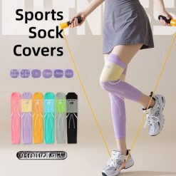 Pelindung Lutut Olahraga Wanita Knee Support Sleeve Elastis Anti Slip
